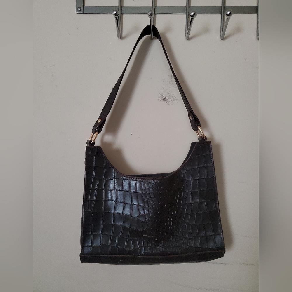 Dark Brown Crocodile Purse